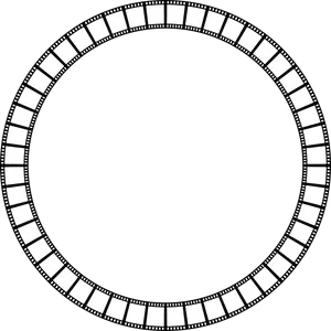 Circular Film Strip Graphic PNG Image