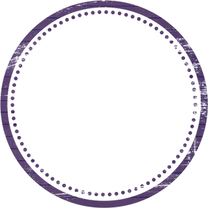 Circular Purple Frame Design PNG Image