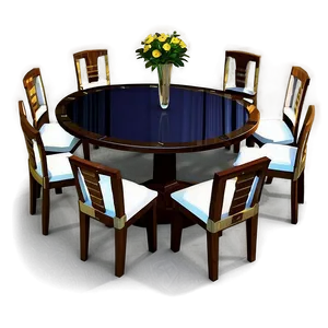 Circular Table Illustration Png Tye PNG Image