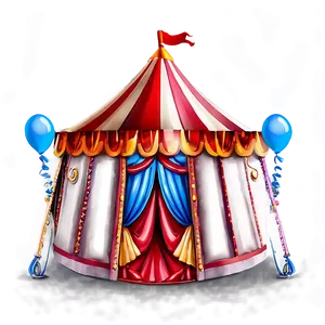 Circus Tent With Balloons Png 06132024 PNG Image