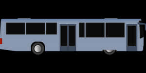 City Bus Side View Graphic PNG image with transparent background