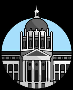 City Hall Illustration PNG image with transparent background