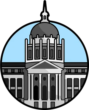 City Hall Illustration PNG Image