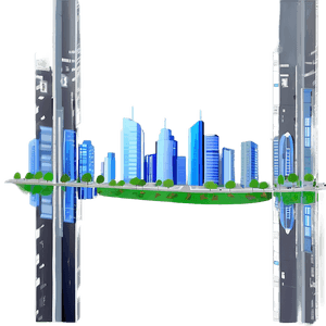 City Infrastructure Blueprint PNG yid PNG