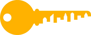 City Silhouette Key Graphic PNG Image