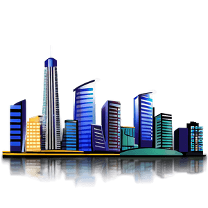 City Skyline PNG hqm PNG image with transparent background