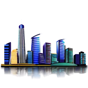 City Skyline Png Hqm PNG Image