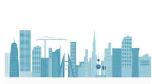 City Skyline Vector Illustration PNG Image