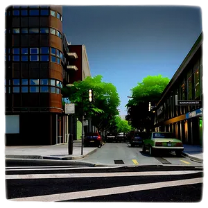 City Street Corner Png Diq80 PNG Image