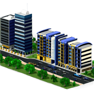 City Street View PNG eha77 PNG image with transparent background