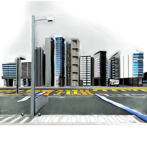 City Street View PNG sos PNG image with transparent background