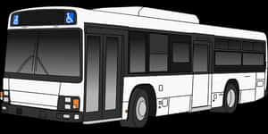 City Transit Bus Illustration PNG image with transparent background