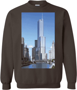 Trump Tower Hoodie, Sweatshirt - Burj Khalifa Vs Trump Tower, HD Png Download PNG image with transparent background