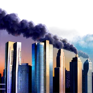 Cityscape With Smog Png Tmi PNG Image