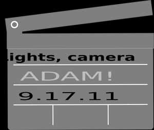 Clapperboard Graphic Adam091711 PNG with transparent background