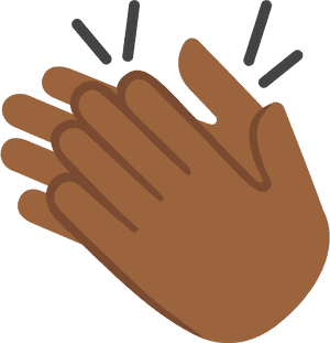 Clapping Hand Icon PNG image with transparent background