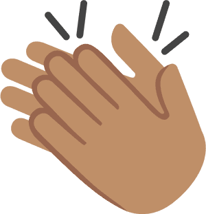 Clapping Hand Icon PNG image with transparent background