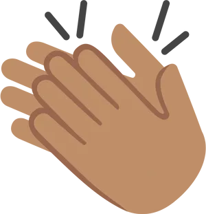 Clapping Hand Icon PNG Image