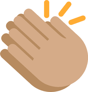 Clapping_ Hands_ Emoji PNG image with transparent background