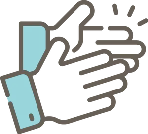 Clapping Hands Icon PNG Image