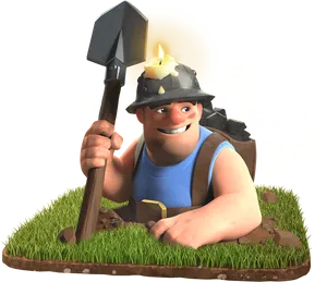 Clash_of_ Clans_ Builder_ Character PNG Image