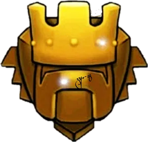 Clash Of Clans Logo Golden Shield PNG Image