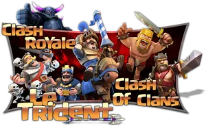 Clash Royaleand Clashof Clans Characters PNG Image