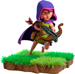 Clashof Clans Archer Character PNG Image