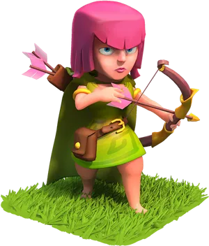 Clashof Clans Archer Character PNG Image