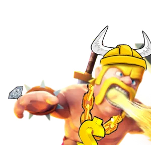 Clashof Clans Barbarian Character PNG Image