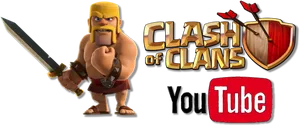 Clashof Clans Barbarian Promotion PNG Image