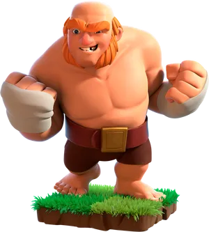 Clashof Clans Giant Character PNG Image