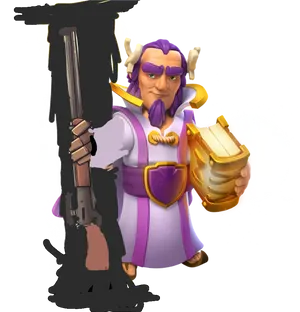 Clashof Clans Purple Wizard PNG Image