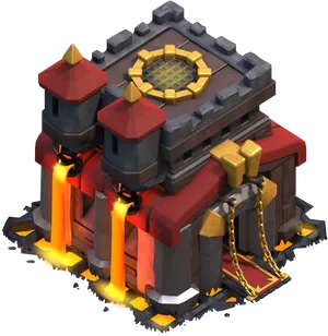 Clashof Clans Town Hall12 PNG Image