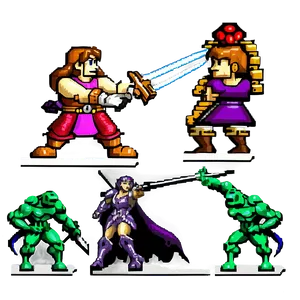 Classic 16 Bit Battle Scenes Png 86 PNG Image