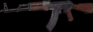 Classic A K47 Assault Rifle PNG