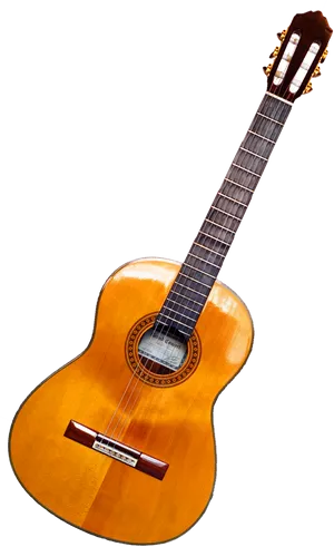 Classic Acoustic Guitar Isolated PNG Image