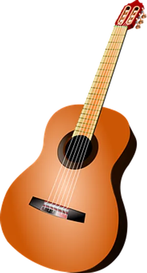 Classic Acoustic Guitar PNG Image