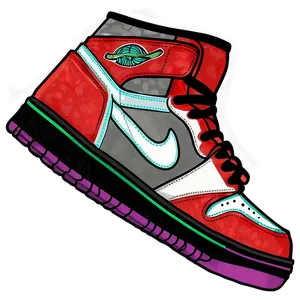 Classic Air Jordan Shoes Png Gdm PNG Image