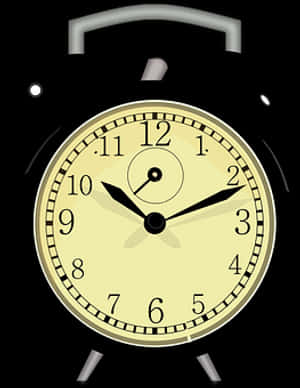 Classic Alarm Clock Illustration PNG image with transparent background