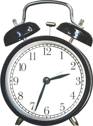 Classic Alarm Clock Isolated PNG Image