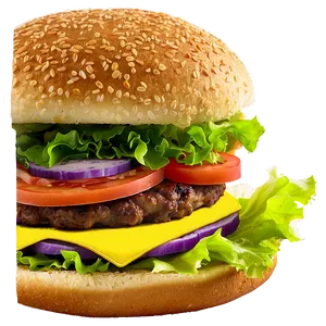 Classic American Hamburger Recipe Png Xci PNG Image