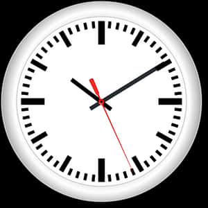 Classic Analog Clock Face PNG image with transparent background