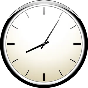 Classic Analog Clock PNG Image