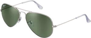 Classic Aviator Sunglasses Green Lens PNG Image