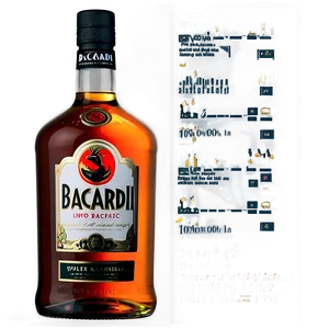 Classic Bacardi Rum Png 06282024 PNG Image