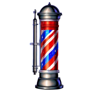 Classic Barber Pole Png 15 PNG Image