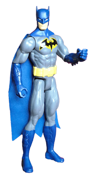 Classic Batman Action Figure PNG image with transparent background