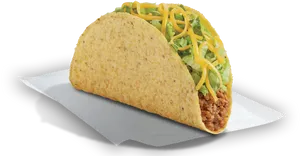 Classic Beef Taco PNG Image