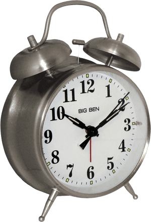 Download Alarm Clock Png Image - Twin Bell Alarm Clock, Transparent Png PNG